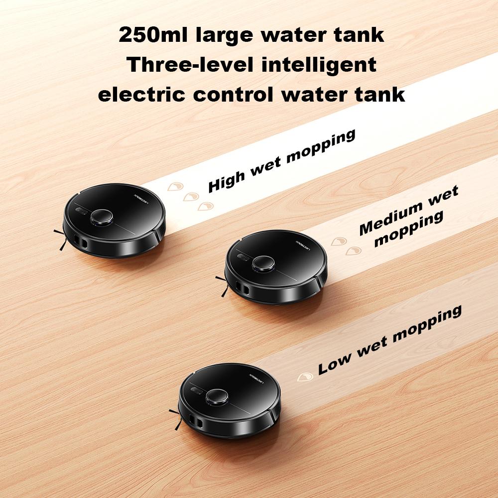 LIECTROUX Робот-пылесос M70 Pro, лазерный лидар, станция автоматической очистки, многоэтажное хранилище карт, выборочная уборка помещений, 6,5 кПа