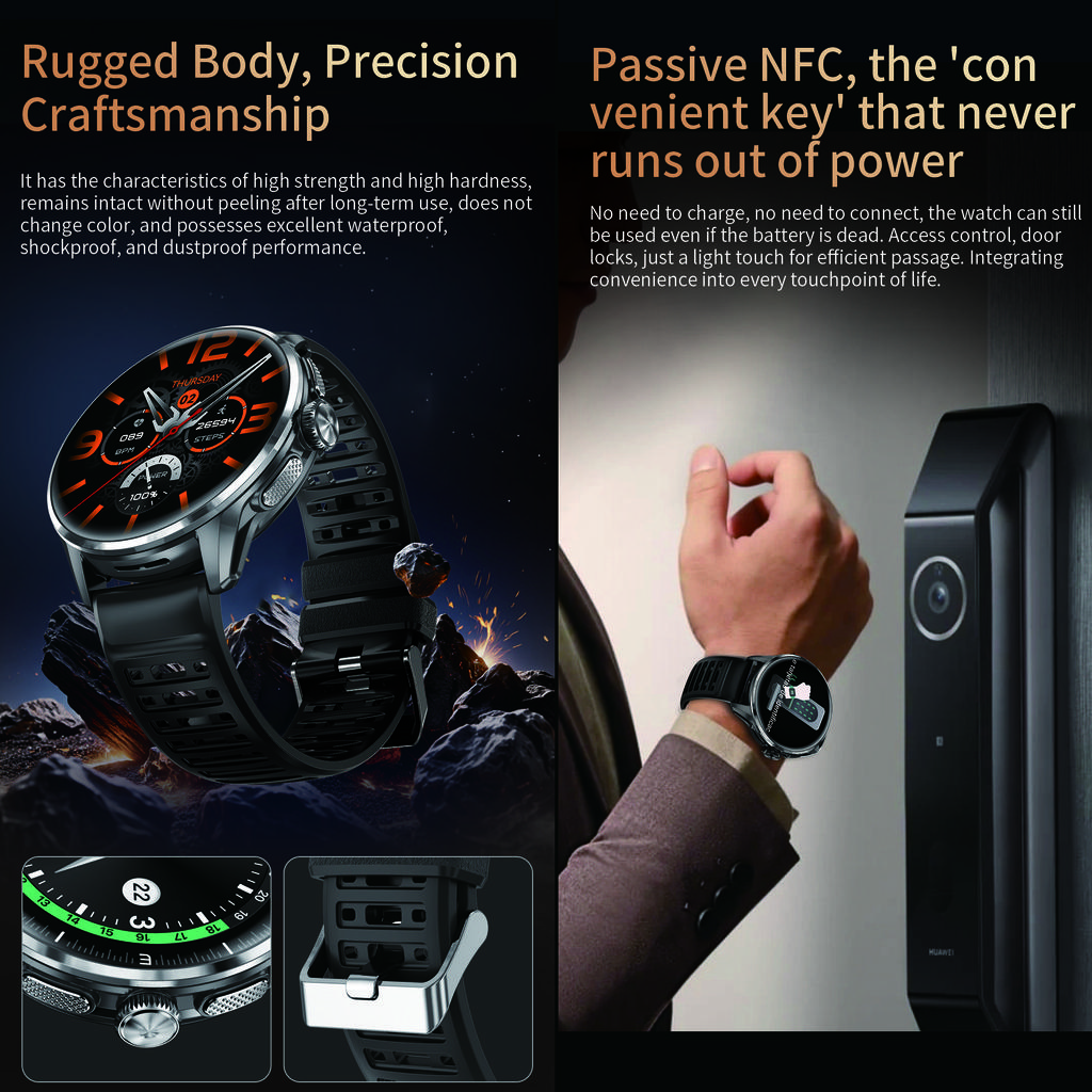 Умные часы Android с SIM-картой, сенсорный AMOLED-экран, Bluetooth-звонки, камера