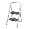 US 2 Step Ladder Folding Step Stool With Wide Anti-Skid Pedal And Rubber Feet 330Lbs Capacity Steel Frame Sturdy Ladder For Home