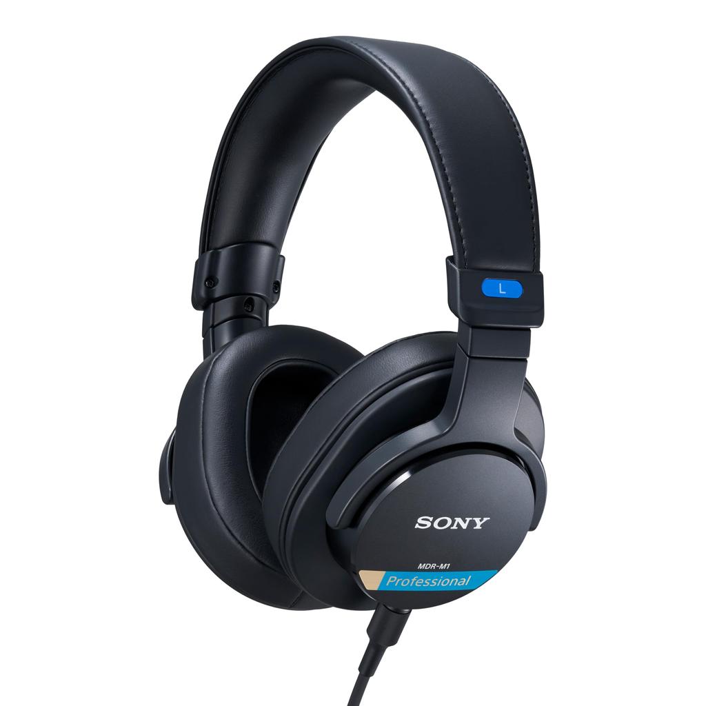Sony Q Monitor Monitor Includes Stereo Mini to Standard Stereo Includes One Cable and One Ideal for Audio Wired and Black MDR-M1 Headphones,