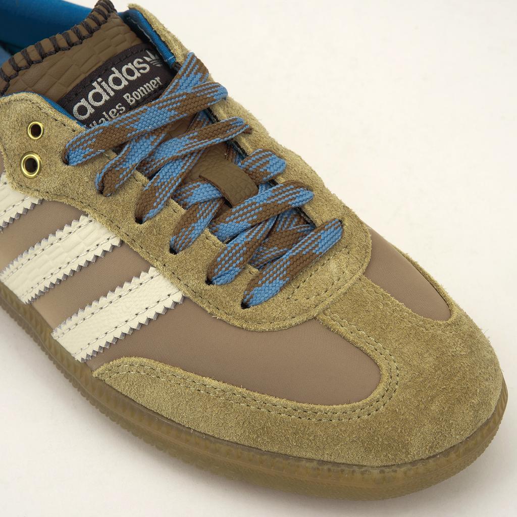 Wales Bonner x adidas Samba Нейлон Пустынный Белый Унисекс Кроссовки Коричневый Чудо-Белый Пепельно-Синий IH3261