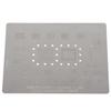 BGA Reballing Stencil Template Stainless Steel Portable High Temperature Resistant Reballing Rework 