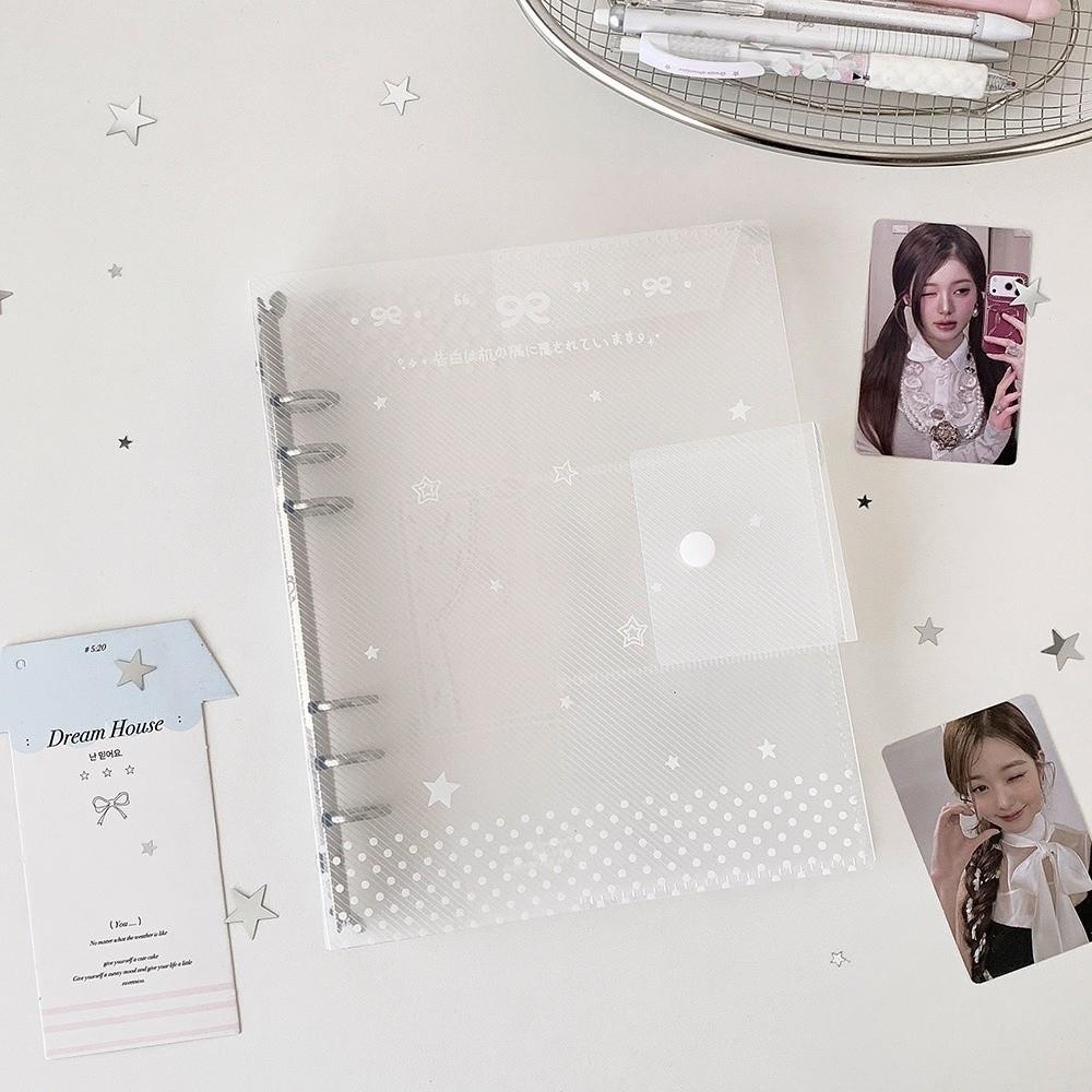 A5 Size Loose Leaf Binder Cover 3 Inch Width Photo Storage Folder DIY Scrapbooking