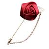 1pc New Brooch Pin Boutonniere Stick Suit Lapel Leaf Wedding Men Gift Rose Flower Men Jewelry Golden Fashion  Delicate Jewelry