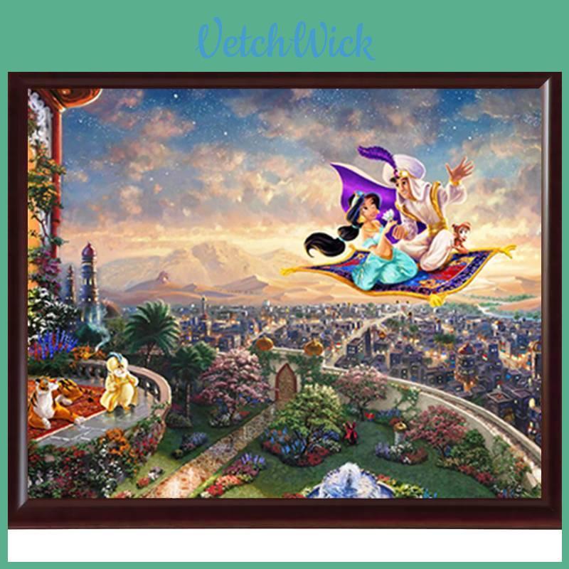 Exquisite Mermaid Princess Canvas Print Whimsical Childrens Bedroom Wall Art