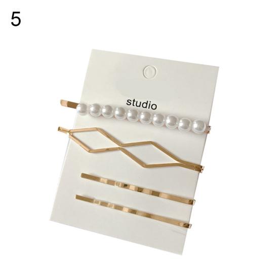 4 шт./компл., заколка для волос с бантом в форме сердца и искусственным жемчугом для девочек, заколка для волос, головной убор, подарок