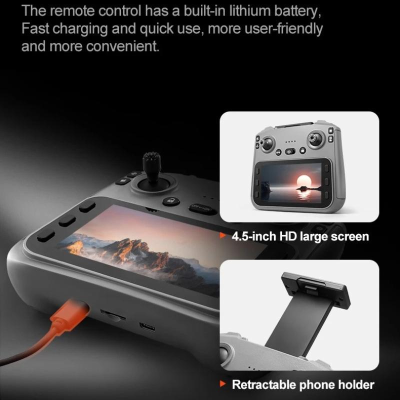 New RG800 Max Professional GPS Drone 8K Camera with Screen Remote Control Four-Axis Aerial Photography Laser 360° Obstacle 5G FPV Quadcopter Toys