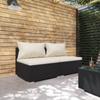 Day and Night - Day and Night 2-piece Garden Furniture Set and Black Synthetic Rattan Cushions