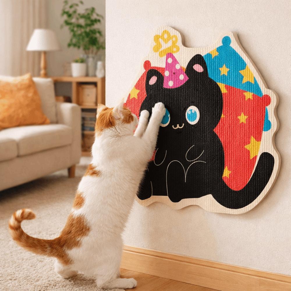 Wall-mounted Cat Scratcher Felt Cat Scratch Mat Cat Scratching Board Furniture Protector