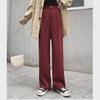 2024 Summer Women's High-Waist Wide-Leg Drape Pants: Trendy Loose-Fit Straight Trousers