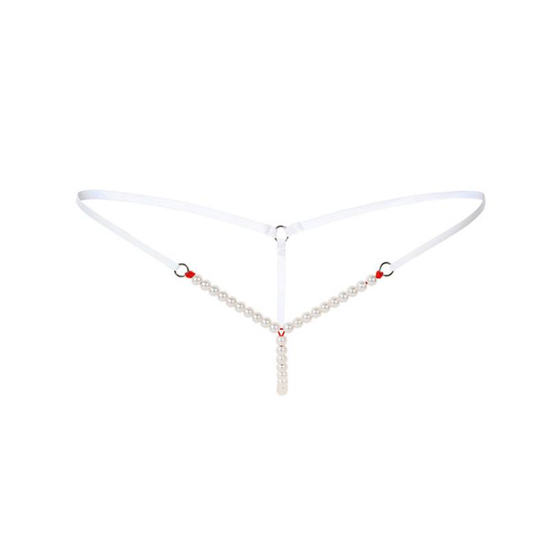 Жемчужный Массаж Женские Трусики Бисероплетение Стринги Бикини Микро Тонг Нижнее Белье