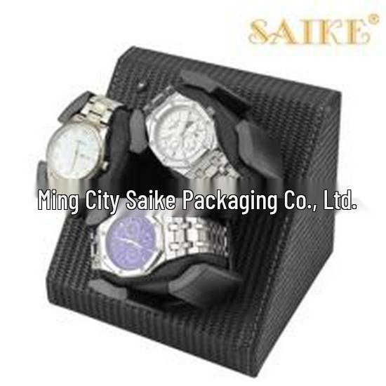 Premium Leather 3-Position Automatic Watch Winder with Open-Lid Auto-Stop Feature