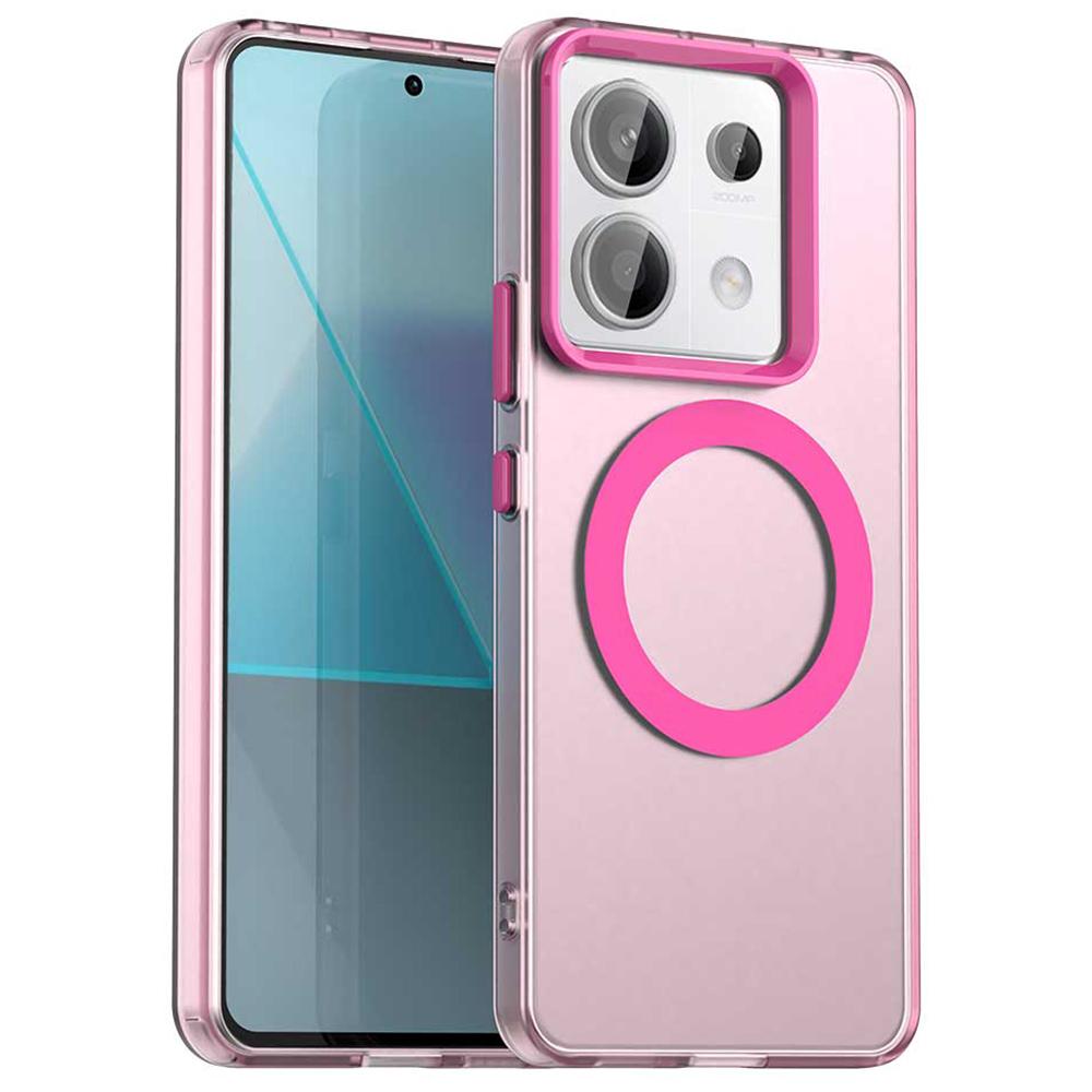 For Xiaomi Poco X6 5G/Note 13 Pro 5G Case Compatible with MagSafe PC+TPU+PET Anti-Drop Phone Cover