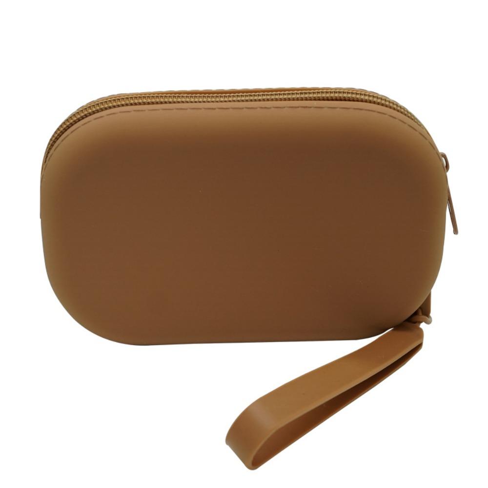 Силиконовая косметичка для хранения с застежкой-молнией, держатель для кистей для макияжа, портативная косметичка для женщин