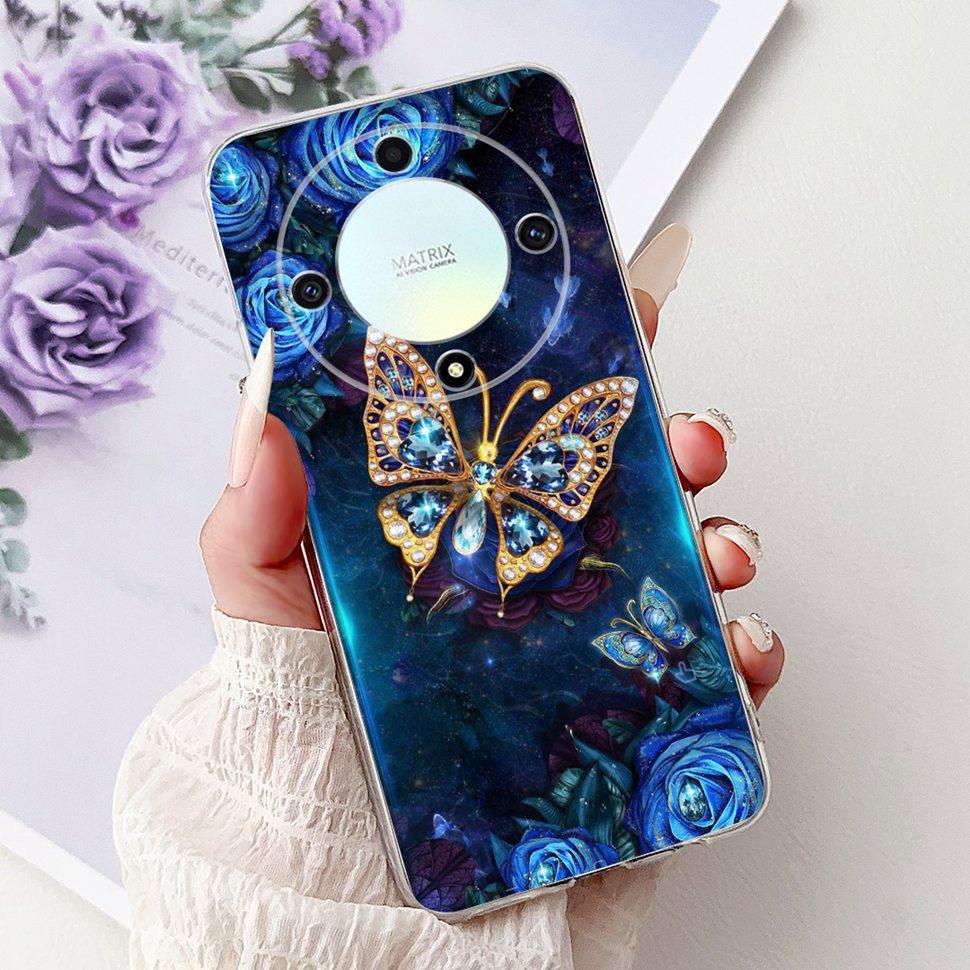 For Honor X9a 5G Case RMO-NX1 Beautiful Butterfly Soft Silicone Phone Cases For Honor X 9a X9a 2022 Back Cover Bumper 6.67"
