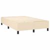 VidaXL Divan Bed with Mattress Cream 120x200 Cm Fabric - Model 3141846