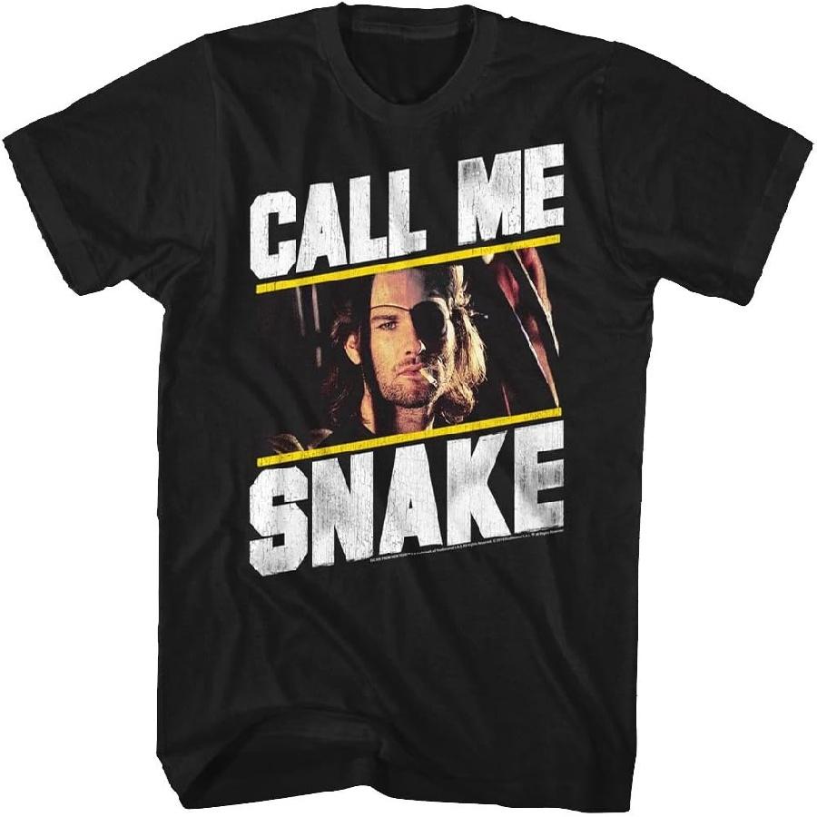 Escape from New York T-Shirt Call Me Snake Black Tee