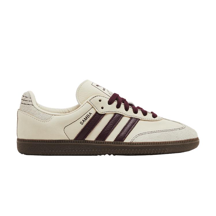 adidas Samba OG Wonder White Maroon (Women's)