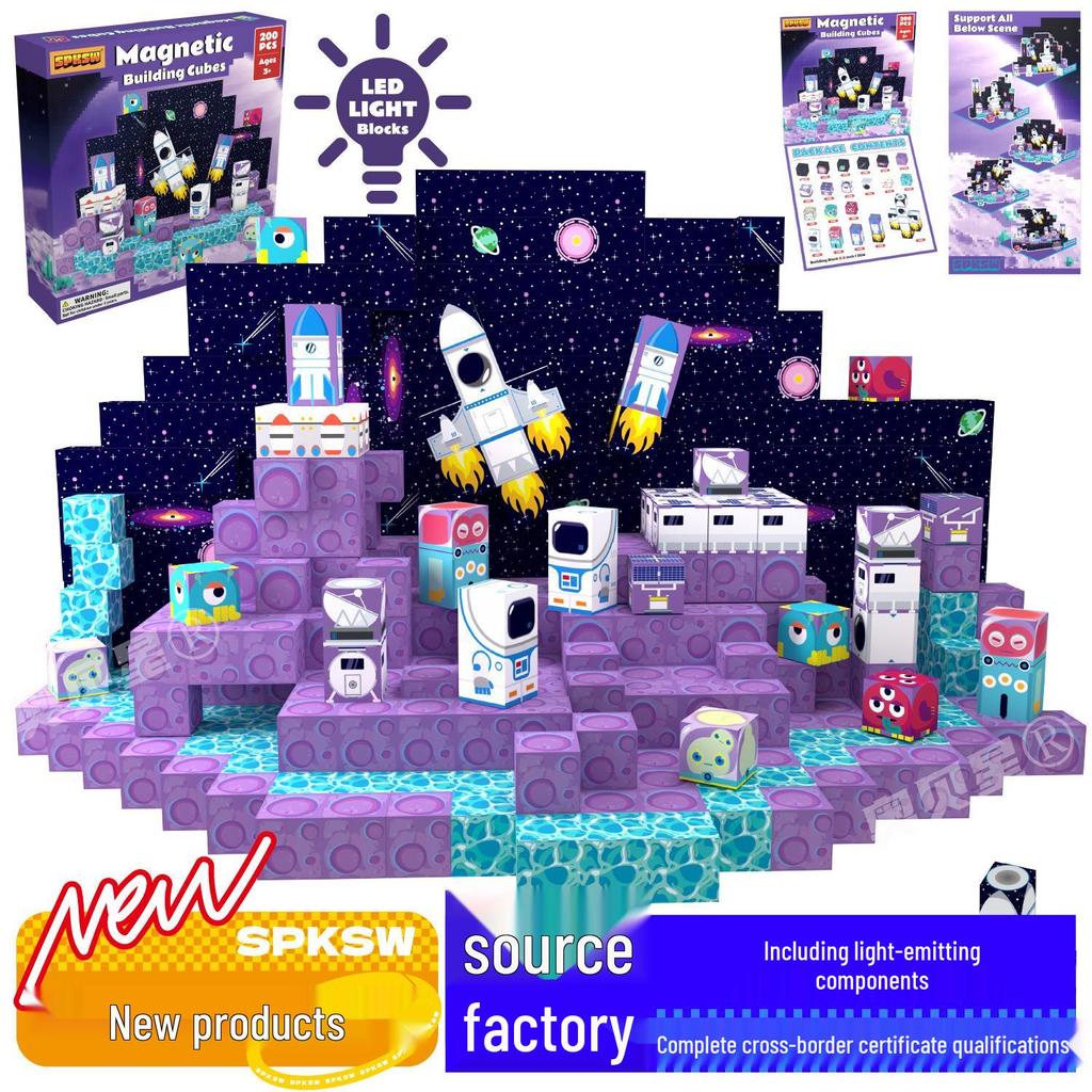 Mine Cave Magnetic Building Blocks: Aobei Star Toy for Children
