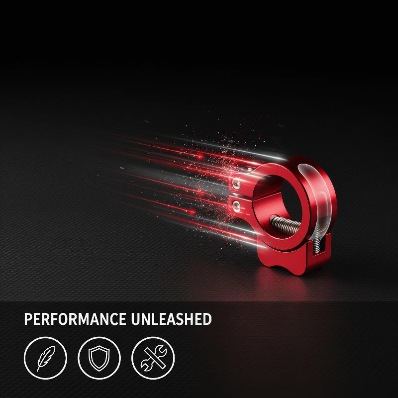 Aluminum Alloy Quick Release Bike Seat Post Clamp 31.8/34.9mm Bicycle Tube Lock Cycling Accessory