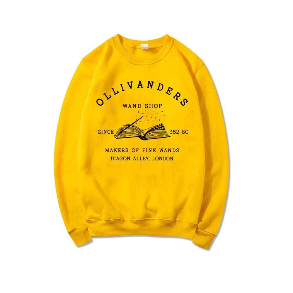 Wizard Book Shop Sweatshirt HP Sweater Magic Wizard Hoodies Women Long Sleeve Sweatshirts Book Nerd Pullover Fans Gift Hoodie