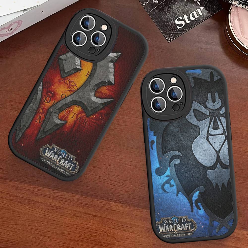 Игровой Мир Warcraft Кожаный Чехол для Телефона для IPhone 15 14 13 Pro Max 12 11 16 Plus Чехол для Телефона