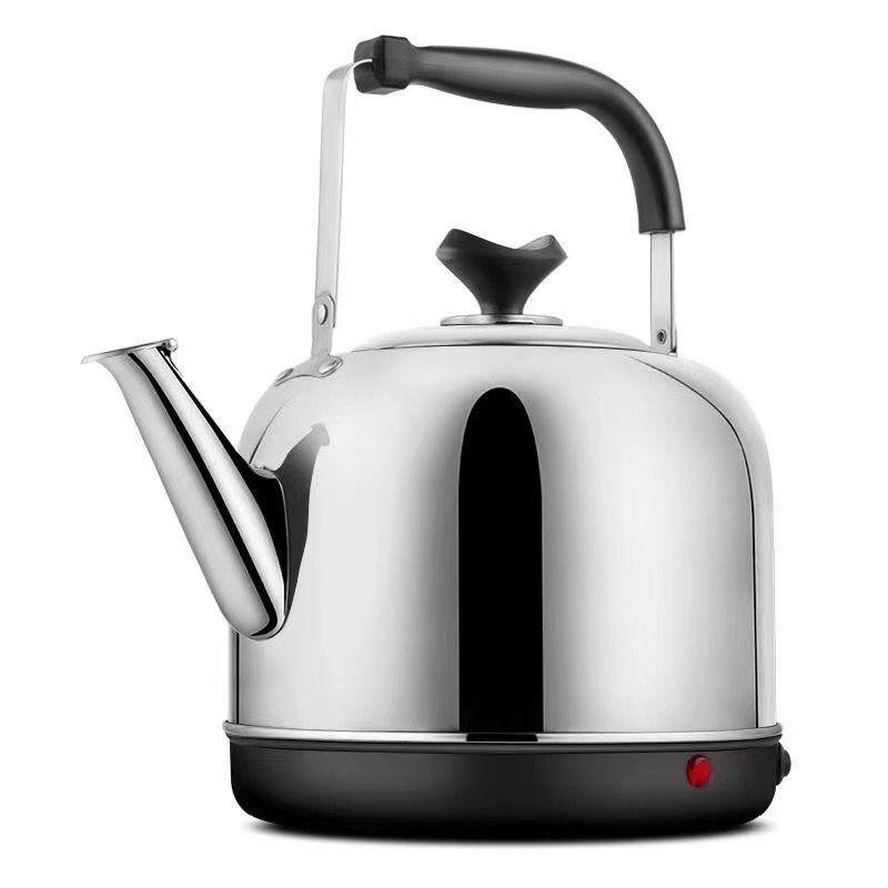Электрический чайник со свистком из нержавеющей стали 304, большой емкости, с функцией автоматического отключения и изоляцией для домашнего использования