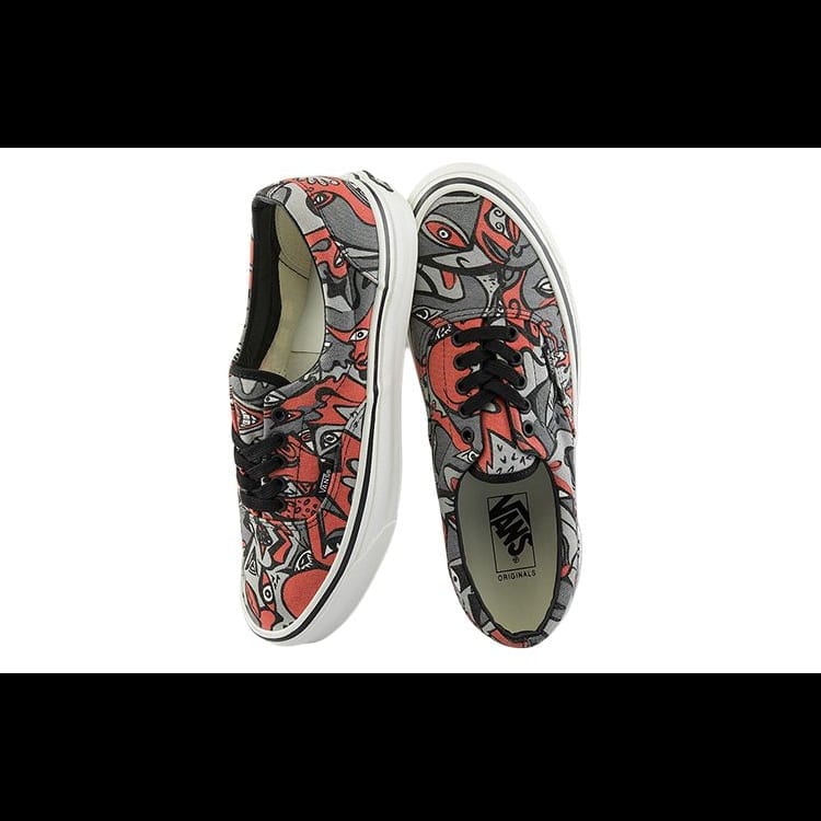 Vans Кроссовки Era OG LX Graffiti Низкие Скейтбордические Унисекс Красный Серый VN0A3CXN4LO