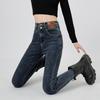 2023 Fashion High Waist Jeans Women's New Versatile Slim Fit Hip Lifting Elastic Pencil Pants