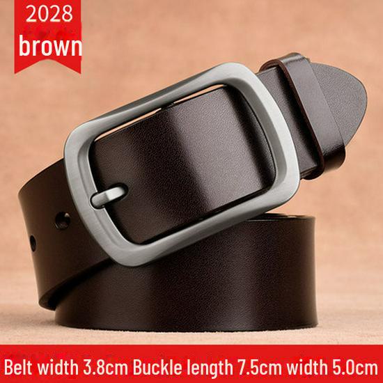 Мужской ремень из натуральной кожи: Классический, модный, деловой и повседневный стиль