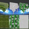 Disposable Football Theme Tablecloth Plastic Soccer Banner Soccer Table Cover  Table Decor