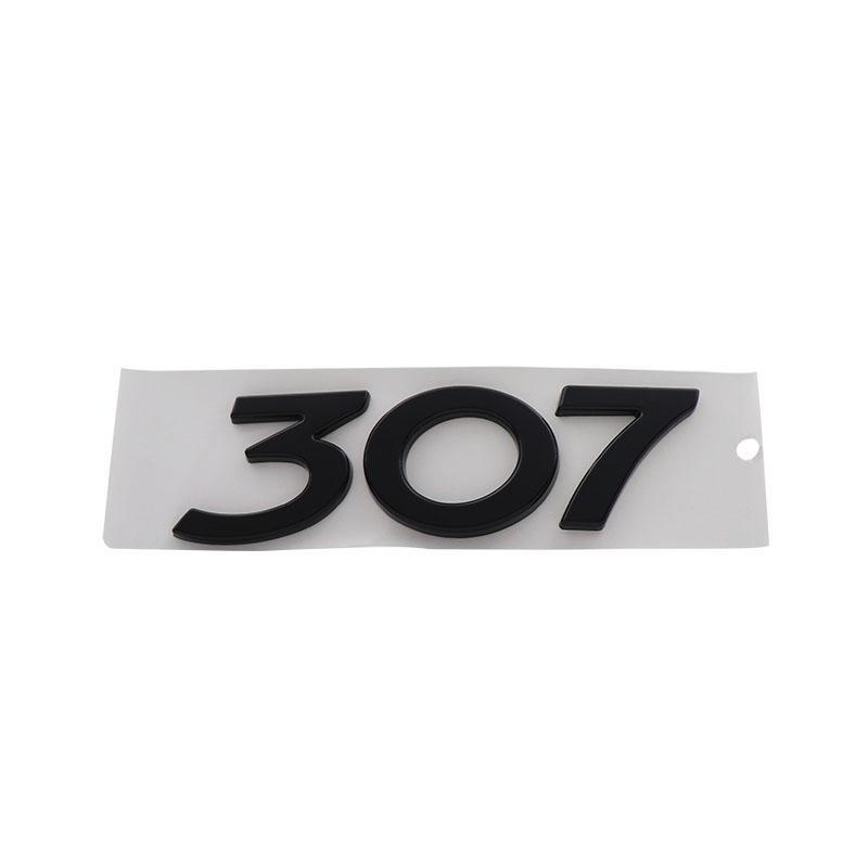 3D Премиум ABS 307 Буквы для 307 автомобиля Крыло багажник Задний капот Наклейка Эмблема Значок Наклейка