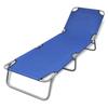 Day and Night - Day and Night Folding Steel Lounger with Blue Powder Coating