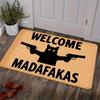Kitchen Area Carpet Creative Cat Element Pattern Printed Carpet Floor Mat Entrance Floor Door Mat Kitchen Floor Mat Foot Mats