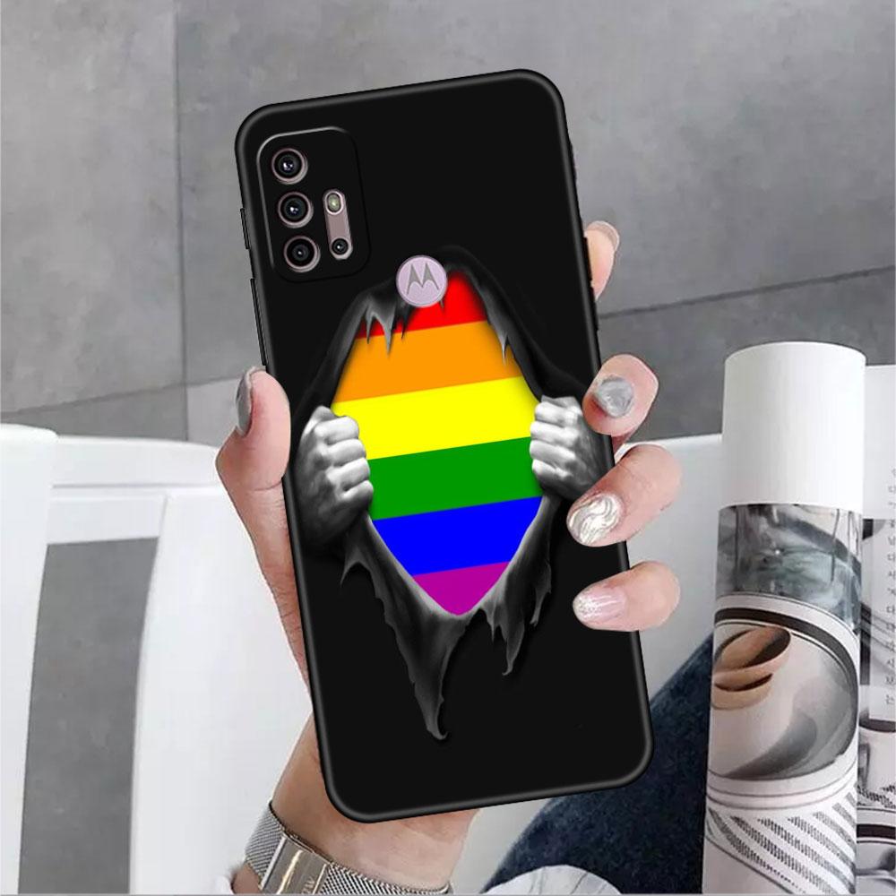 Чехол для Motorola G30 G60 G9 Play One Fusion Plus Edge 20 G8 Power Lite G22 G50 G200 G51 G71 G31, чехол для телефона LGBT Gay Love Funda