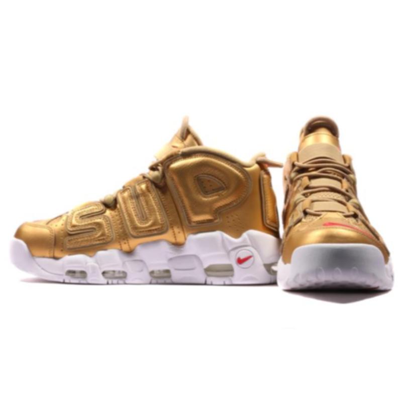 Nike Air More Uptempo Supreme Suptempo Золотой Винтажный Баскетбольный 902290-700