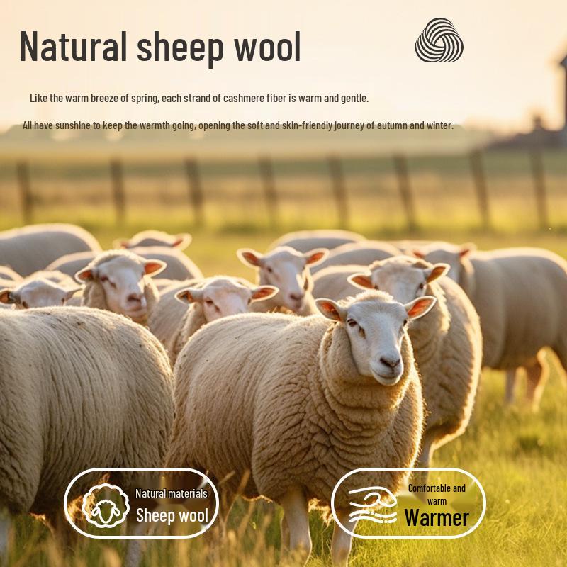 Мужской и женский ультратолстый базовый слой из мериносовой шерсти: Теплый, приятный к коже комплект с круглым вырезом для осени и зимы