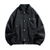 Men's Lapel Advanced Sense With Everything Solid Color Jacket Trend Plus Size Loose Casual Coat