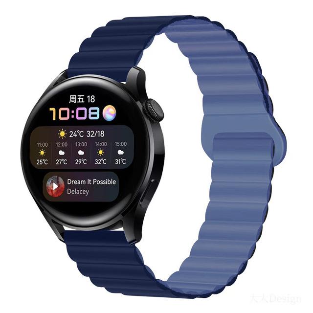 Ремешок с магнитной петлей для часов Samsung Galaxy Watch 6, 5, 4, 40 мм, 44 мм/4, 6, классический, 46, 43, 47 мм/5 Pro, 45 мм, силиконовый ремешок 20 мм, 22 мм, ремешок для часов