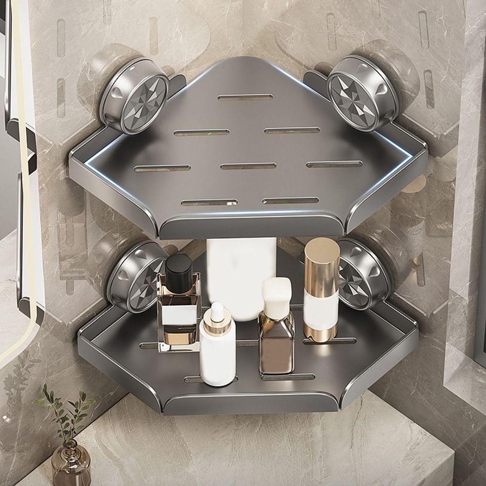 Влагозащищенная полка на присосках для душа, водонепроницаемая полка для шампуня для душа для дома