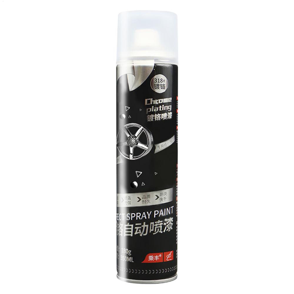 Car Chrome Plating Spray Metal Plating Spray Brilliant Finish Paint Multi-Purpose Quick and Easy Fast Drying Fix for Home