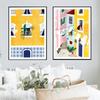 Lisbon Plant Girl Illustration Canvas Painting Wall Art Architecture Cat Woman Posters Gift Travel Print Picture Home Decoration No Frame