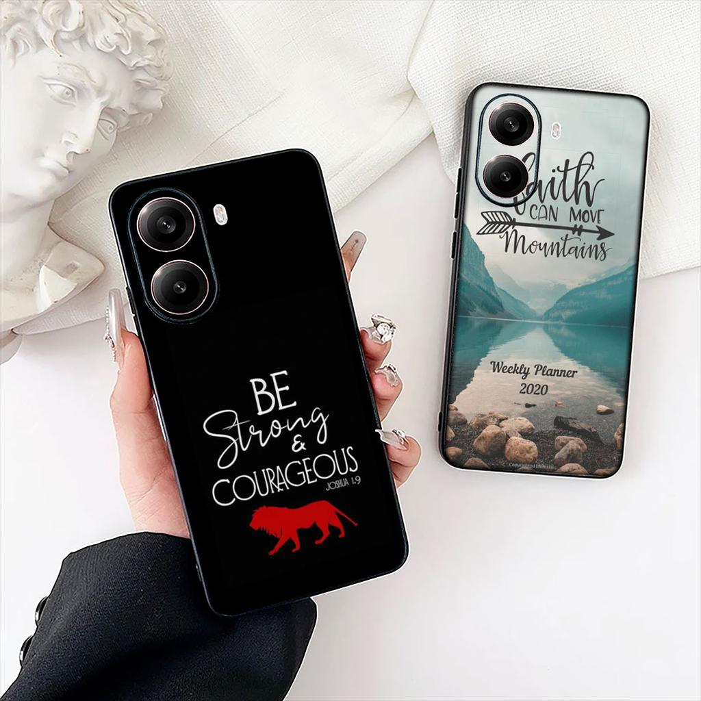 Bible Verse Jesus Christ Christian Flower Case for Samsung Galaxy A04 j7 J5 J2 Prime J8 A01 A02 A03 A42 M06 M16 M56 M23 G57