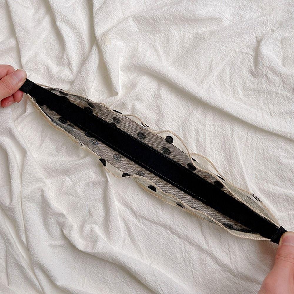 Wide Brimmed Non Slip Mother Hair Hoop Women Headband Korean Headwear Mesh Hairbands Wide Hair Band