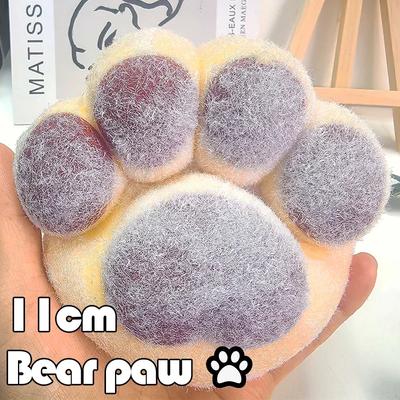 11см Игрушки-лапы медведя, которые можно сжимать, Милые мягкие игрушки для снятия стресса и расслабления, Липкие декомпрессионные игрушки для сжимания, Кошачья лапа для снятия стресса, Мягкие игрушки