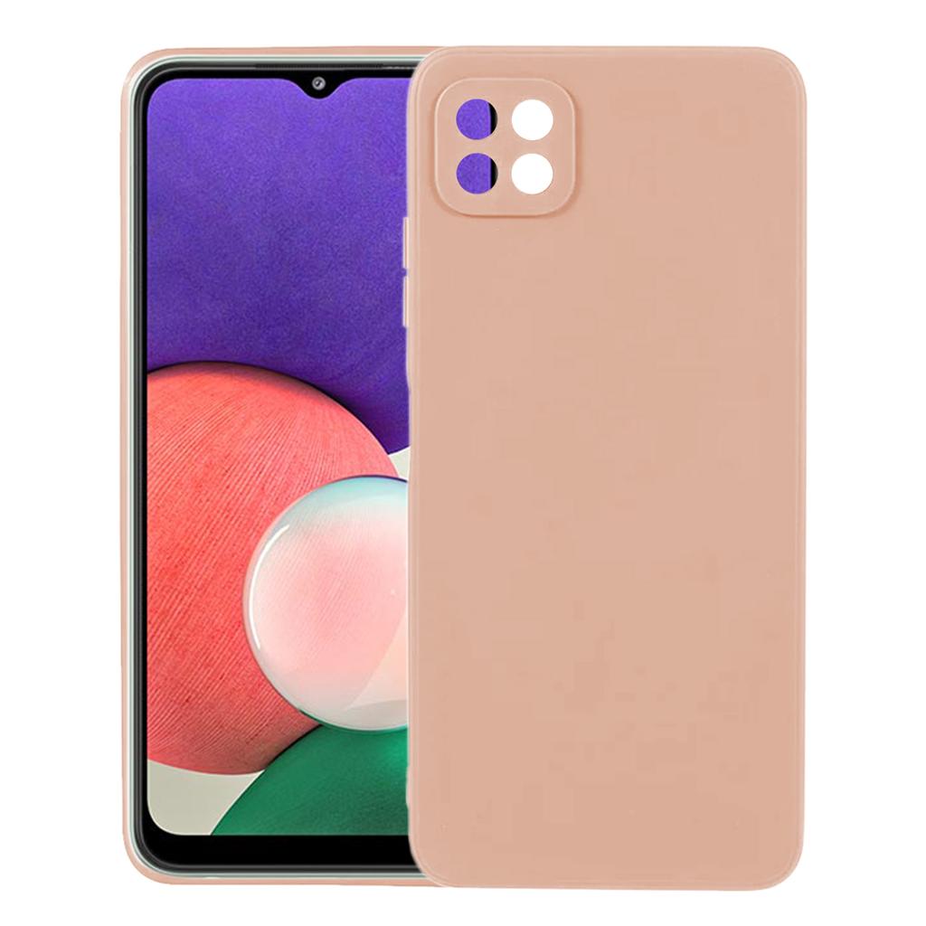 KALEBOL KLB-TPU003 For Samsung Galaxy A22 5G (EU)/(US) Case Anti-Scratch Solid Color TPU Phone Cover