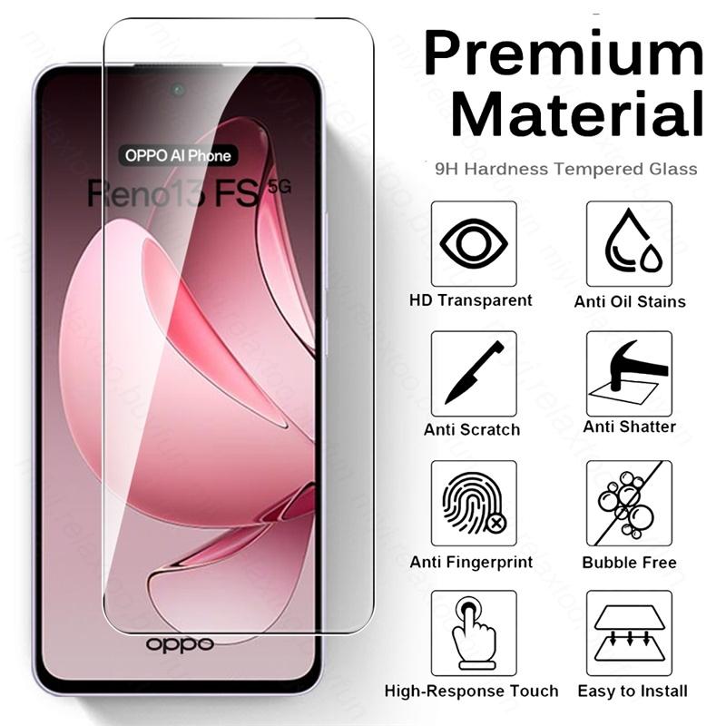 6-в-1 Защитное стекло для камеры для Oppo Reno 13 FS F S 13F 13FS 5G 4G Чехол Защитная пленка для экрана Appo Opo Reno13 Reno13F Reno13FS