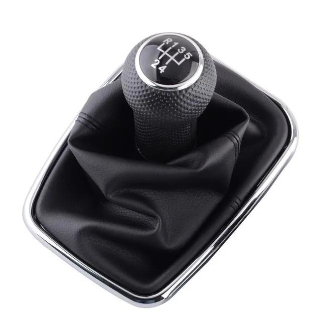 12 мм для Volkswagen VW Golf 4 IV MK4 GTI R32 Bora Jetta 5 / 6 Speed Black Frame Gear Shift Knob Gear Gear Gaiter Cover 1999-2004