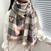 2025 Luxury Winter Cashmere Scarf Women New Design Warm Pashmina Long Tassel Scarves Female Print Shawl Thick Foulard Bufanda