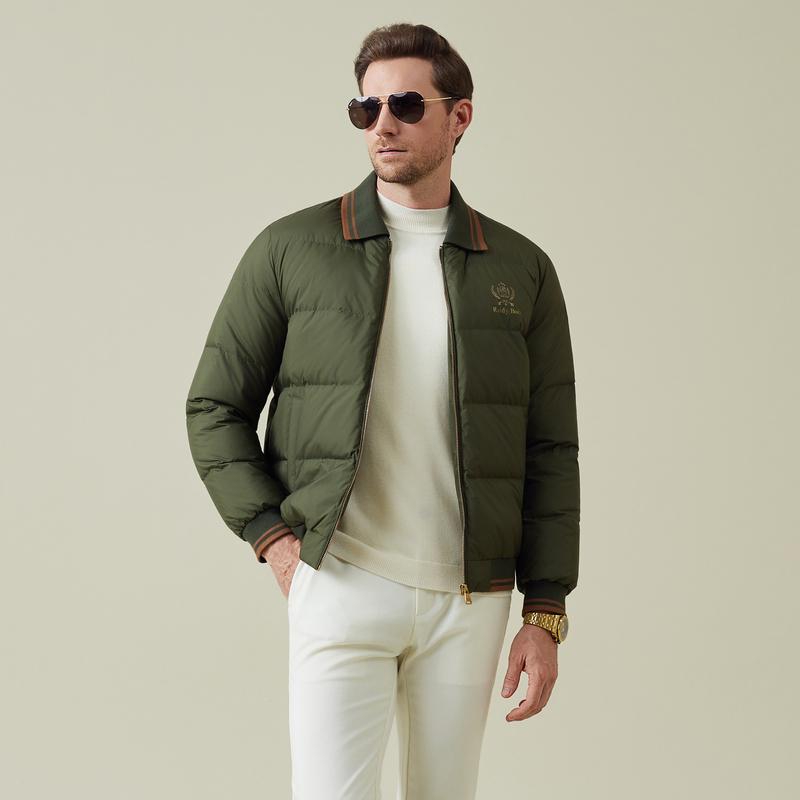 [Big Duck Down] 2025 Winter Men's Detachable Collar Down Jacket 8021